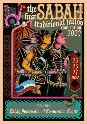 poster for Sabah Traditional Tattoo Convention