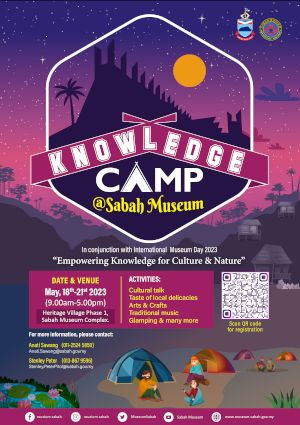 poster for Knowledge Camp @ Sabah Museum