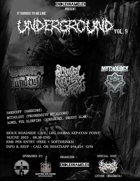 activity poster for Underground Vol. 9