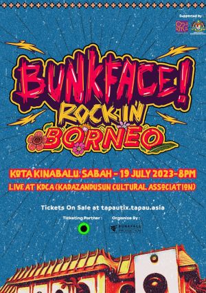 poster for Bunkface! Rock in Borneo