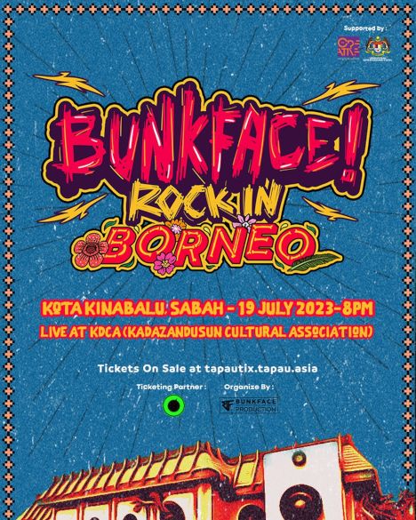 activity poster for Bunkface! Rock in Borneo