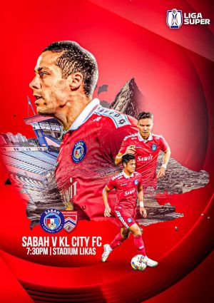 poster for Sabah vs Kuala Lumpur City