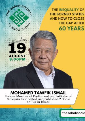 poster for Inequality in the Borneo states and how to close the gap after 60 years in Malaysia