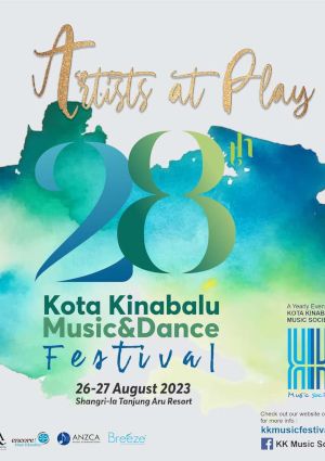 poster for Festival Muzik & Tarian Kota Kinabalu ke-28