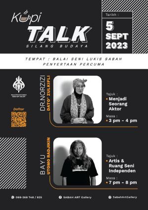 poster for Kupi talk, silang budaya