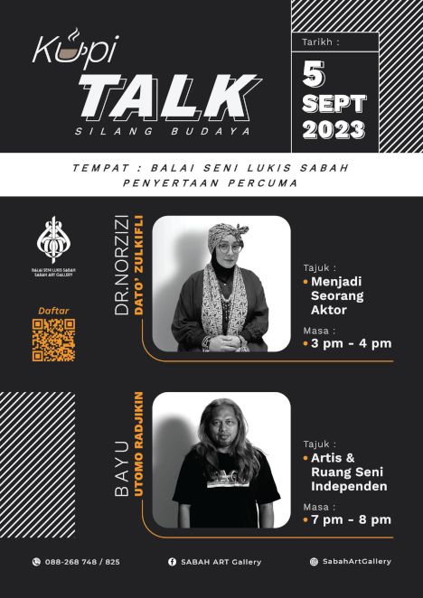 activity poster for Kupi talk, silang budaya