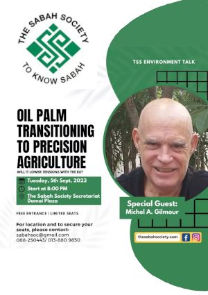 poster for Oil palm transitioning to precision agriculture