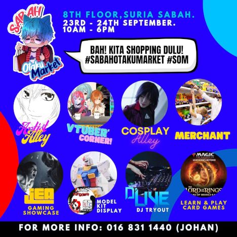 activity poster for Sabah Otaku Market