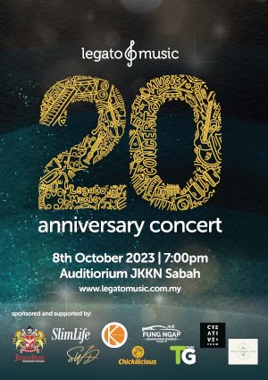 poster for Legato Music 20th Anniversary Concert