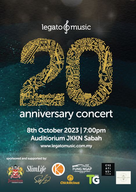 activity poster for Legato Music 20th Anniversary Concert