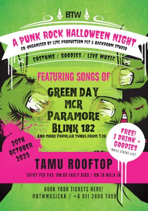 poster for Une soirée d'Halloween punk rock