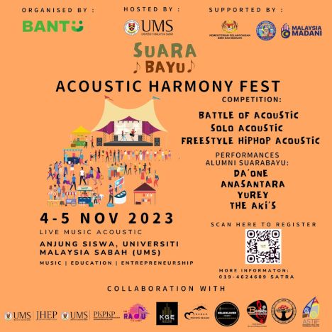 activity poster for Suara Bayu: Acoustic Harmony Fest 2023