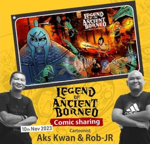 event poster for Lagenda Borneo Purba, Komik