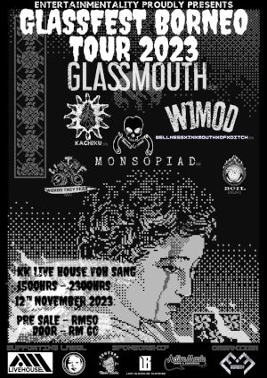 poster for Glassfest Borneo Tour 2023