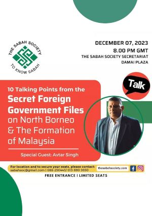 poster for Secret Foreign Government Files on North Borneo & the Formation of Malaysia