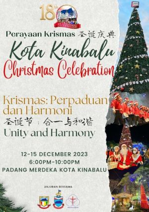 poster for 18th Kota Kinabalu Christmas Celebration