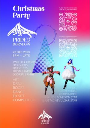 poster for Pride Borneo KK Christmas Party