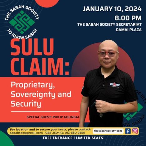 activity poster for Sulu Claim: Proprietary, Sovereignty and Security