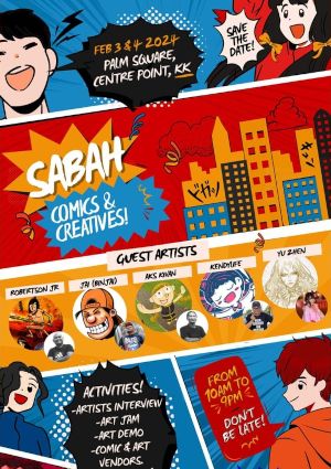 poster for Sabah Comics & Creatives