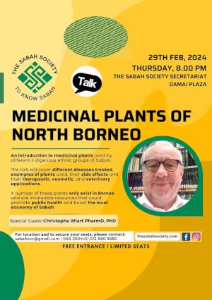 poster for Medicinal Plants of North Borneo