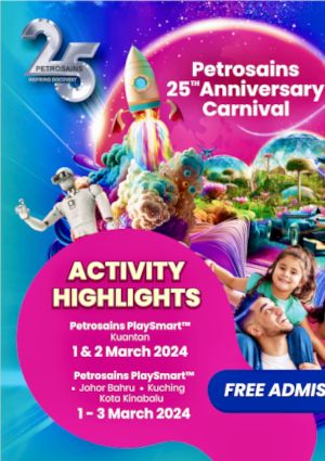 poster for Petrosains 25th Anniversary Carnival