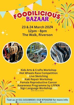 poster for Foodilicious Bazaar