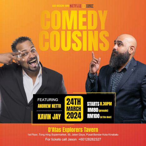 activity poster for Comedy Cousins