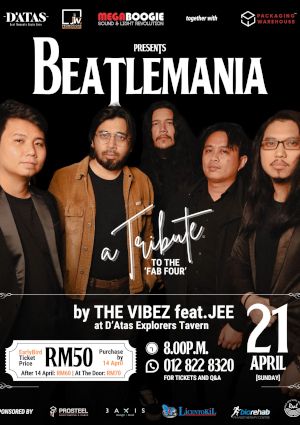 poster for Beatlemania, A Tribute to the Fab Four