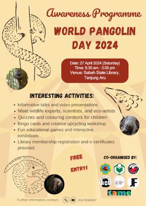 poster for World Pangolin Day 2024