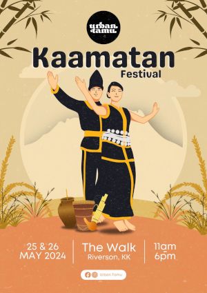 poster for Urban Tamu, Festival de Kaamatan