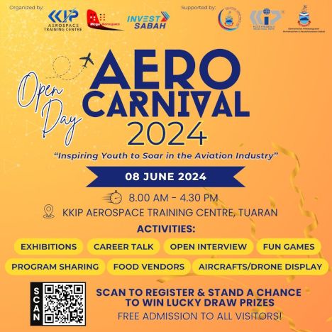 activity poster for AeroCarnival 2024 & Hari Terbuka