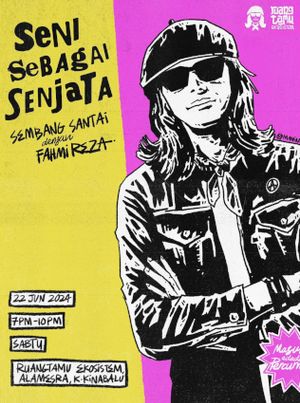 poster for Fahmi Reza, l'utilisation de l'art comme une arme