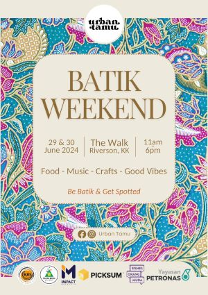 poster for Urban Tamu, Batik Weekend