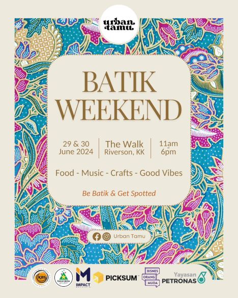 activity poster for Urban Tamu, Batik Weekend