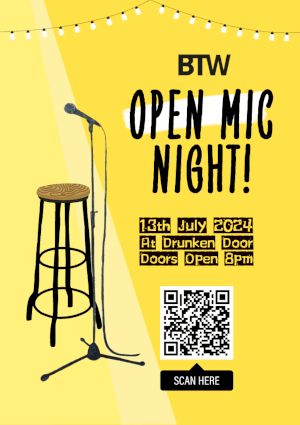 poster for Open Mic Night!