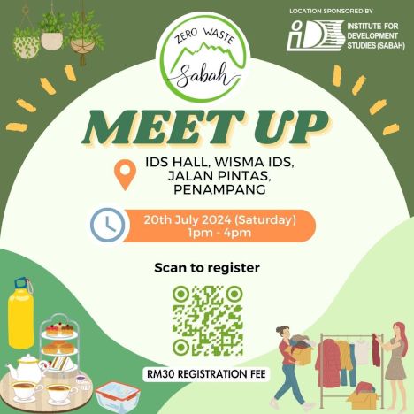 activity poster for Zero Waste Sabah Meet Up