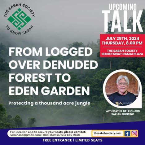 activity poster for From Logged Over Denuded Forest To Eden Garden