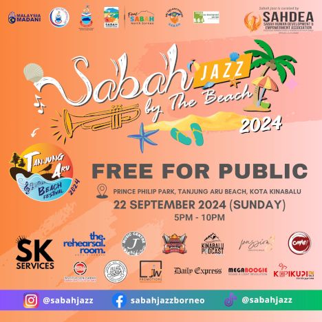 activity poster for Sabah Jazz by The Beach 2024