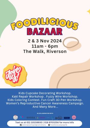 poster for Foodilicious Bazaar