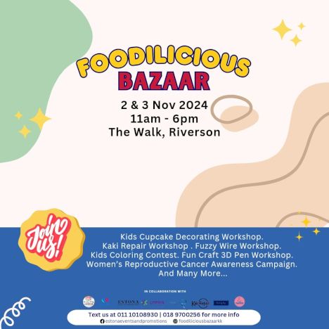 activity poster for Foodilicious Bazaar