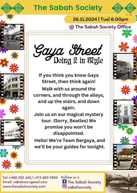 activity poster for Gaya Street: Doing it in Style