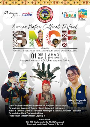 poster for Borneo Native Cultural Festival 2024