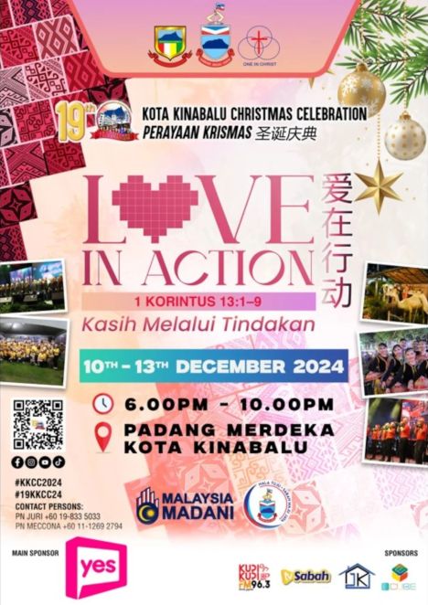 activity poster for Kota Kinabalu Christmas Celebration