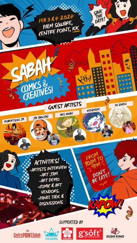 Poster for Sabah Comics & Creatives