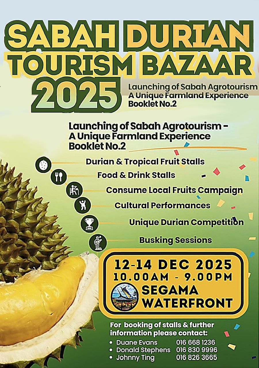 poster for Sabah Durian Tourism Bazaar 2025
