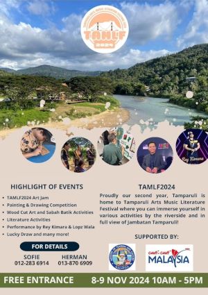 poster for Festival 2024 des arts, de la musique et de la littérature de Tamparuli