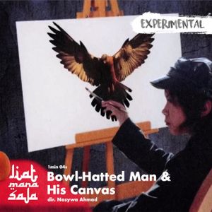 event poster for Bowl-Hatted Man & His Canvas