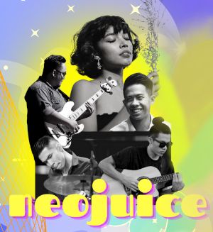 event poster for neojuice