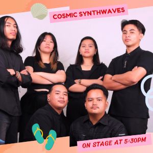 event poster for Cosmic Synthwaves