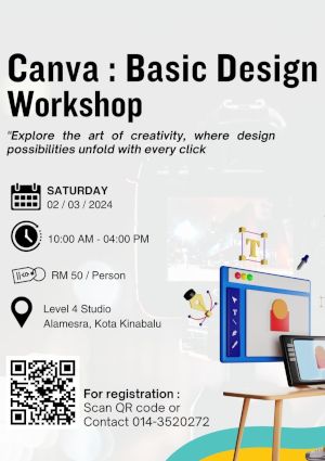 poster for Canva: Basic Design Workshop